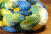 Hand Dyed Bluefaced Leicester Wool (BFL) and Kid Mohair Top for Spinning or Felting - 'Rock Pool II'