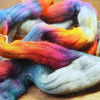 100g Hand Dyed Merino Wool Top for Handspinning or Felting - 'Winter Sunset'
