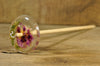 SECONDS Resin Drop Spindle - Pink Rose and White Heather
