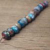 Handmade Lampwork Glass Beads - Silvered Fritty Beads