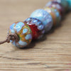 Handmade Lampwork Glass Beads - Purple Fritty Mix