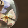 Botanical Top Whorl Resin Drop Spindle - Rose and Viola, 34 grams