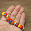 Handmade Lampwork Glass Beads - Warm Dotty Set