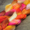 BFL Wool / Sparkly Nylon Top - 'Bonfire’