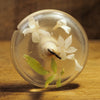 New Design Botanical Top Whorl Resin Drop Spindle - White Jasmine
