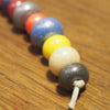 Handmade Lampwork Glass Beads - Multicoloured Shimmer (1)