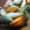 Hand Dyed Shetland Wool Top for Spinning or Felting - 'Mossy’