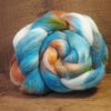 Hand Dyed Shetland Wool Top for Spinning or Felting - 'Patina’