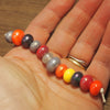 Handmade Lampwork Glass Beads - Multicoloured Shimmer (2)