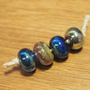 Handmade Lampwork Glass Beads - Shiny Metallic Mix