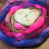 SECONDS, REDUCED PRICE. 100g Hand Dyed Merino Wool Top for Handspinning or Felting - 'Raisin Gradient'