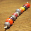 Handmade Lampwork Glass Beads - Multicoloured Shimmer (2)