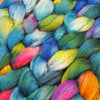 Hand Dyed Corriedale Wool Top for Spinning or Felting - 'Dragonfly Shades'