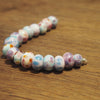 Handmade Lampwork Glass Beads - Pink and Blue Speckled