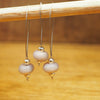 Knitters' Lampwork Stitch Marker Set - Translucent Pink