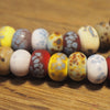 Handmade Lampwork Glass Beads - Multicolour Speckled, Earthy Shades