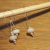 Knitters' Lampwork Stitch Marker Set - Translucent Pink