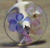 Botanical Top Whorl Resin Drop Spindle - Rose and Viola, 34 grams