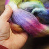 Merino/Silk Top (50/50) for Hand Spinning - 'Spring Iris’