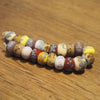 Handmade Lampwork Glass Beads - Multicolour Speckled, Earthy Shades