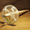 New Design Botanical Top Whorl Resin Drop Spindle - White Jasmine