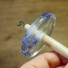 New Design Botanical Top Whorl Resin Drop Spindle - Bluebells and Cow Parsley
