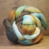 Hand Dyed Shetland Wool Top for Spinning or Felting - 'Mossy’