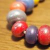 Handmade Lampwork Glass Beads - Multicoloured Shimmer (1)