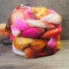 BFL Wool / Sparkly Nylon Top - 'Bonfire’