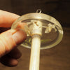 New Design Botanical Top Whorl Resin Drop Spindle - White Jasmine