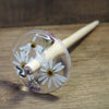 Botanical Top Whorl Resin Drop Spindle - Wild Chamomile, 37 grams