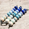 Handmade Lampwork Glass Beads - Blue Gradient