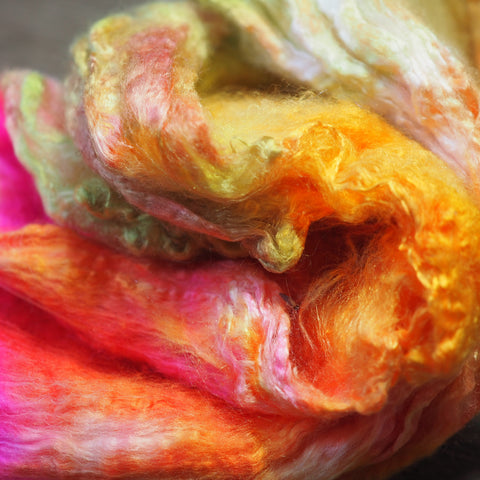 Silk Hankies - 'Pink, Orange and Yellow’