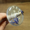 New Design Botanical Top Whorl Resin Drop Spindle - Bluebells and Cow Parsley