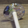 Botanical Top Whorl Resin Drop Spindle - Spring Potpourri (with viola and chamomile), 38 grams