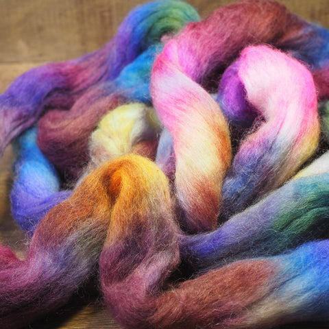 Falkland Wool Top for Handspinning or Felting - 'Enchanted'