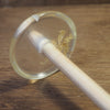 New Design Botanical Top Whorl Resin Drop Spindle - Elderflower