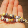 Handmade Lampwork Glass Beads - Multicolour Speckled, Earthy Shades