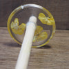 Botanical Top Whorl Resin Drop Spindle - Wild Buttercups, 35 grams