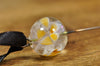 Spinner's Fetch Hook (Orifice hook) Amber and white sparkles (1)