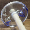 New Design Botanical Top Whorl Resin Drop Spindle - Bluebells and Cow Parsley