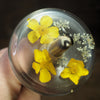 New Design Botanical Top Whorl Resin Drop Spindle - Buttercups