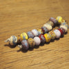 Handmade Lampwork Glass Beads - Multicolour Speckled, Earthy Shades