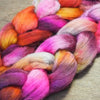 Hand Dyed Cheviot Wool Top for Spinning or Felting - 'Ember Shades'