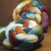 Hand Dyed Shetland Wool Top for Spinning or Felting - 'Tarnish’