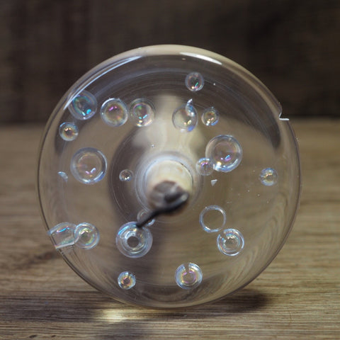 New Design Botanical Top Whorl Resin Drop Spindle - 'Bubbles'