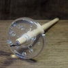 New Design Botanical Top Whorl Resin Drop Spindle - 'Bubbles'