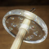 New Design Botanical Top Whorl Resin Drop Spindle - 'Bubbles'