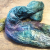 Dyed Tussah Silk Top - 'Algae', 20g