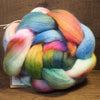 Hand Dyed Corriedale Wool Top for Spinning or Felting - 'Spring Flowers'